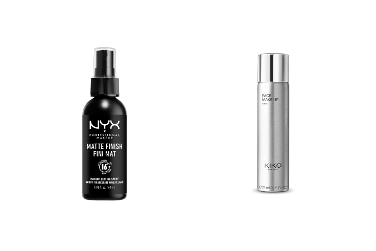 Spray fijador Matte Finish y Dewy Finish de NYX disponibles en Druni, ideales para fijar el maquillaje con acabado mate o luminoso según tu tipo de piel.