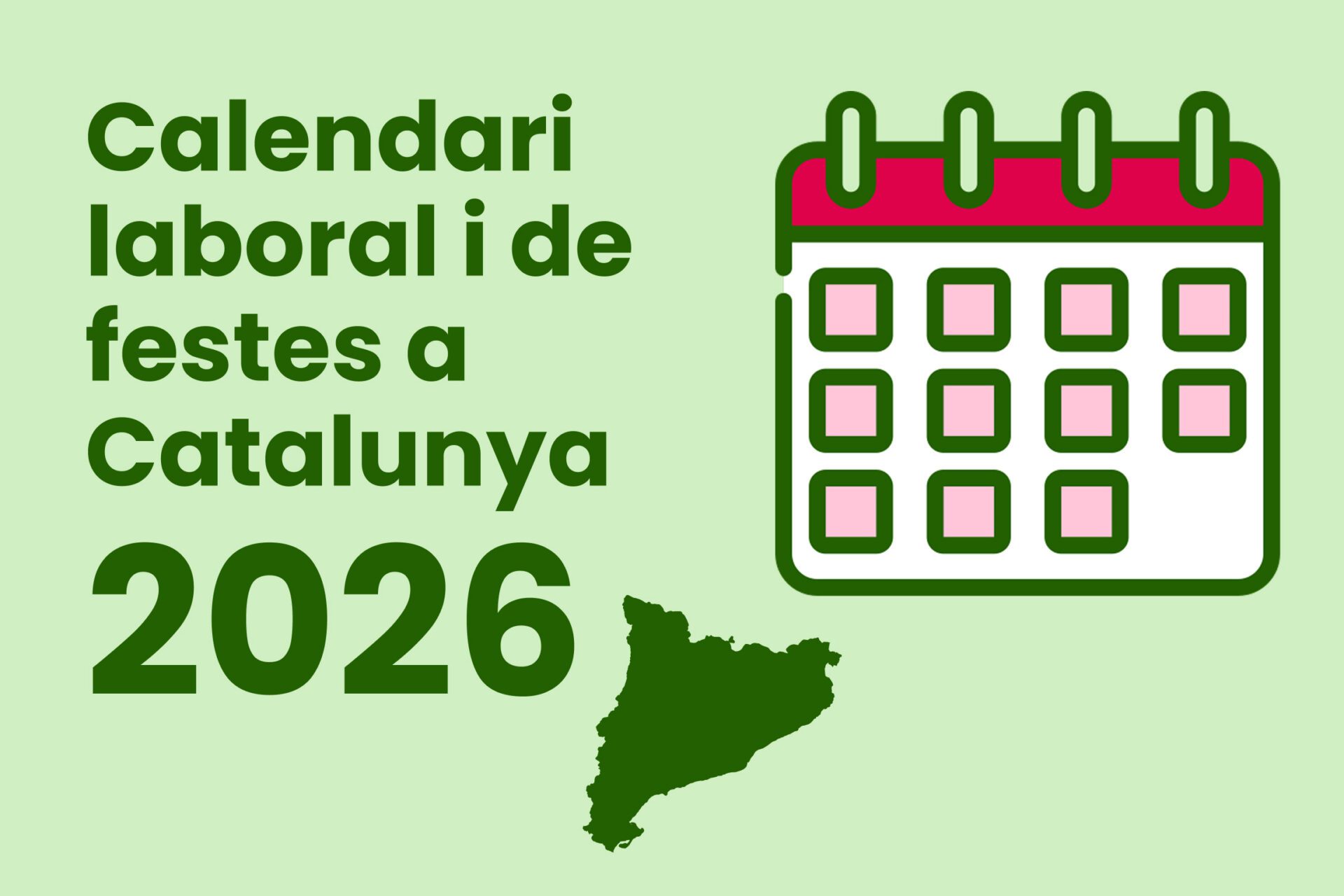 Calendari laboral 2026 a Catalunya: festius i ponts