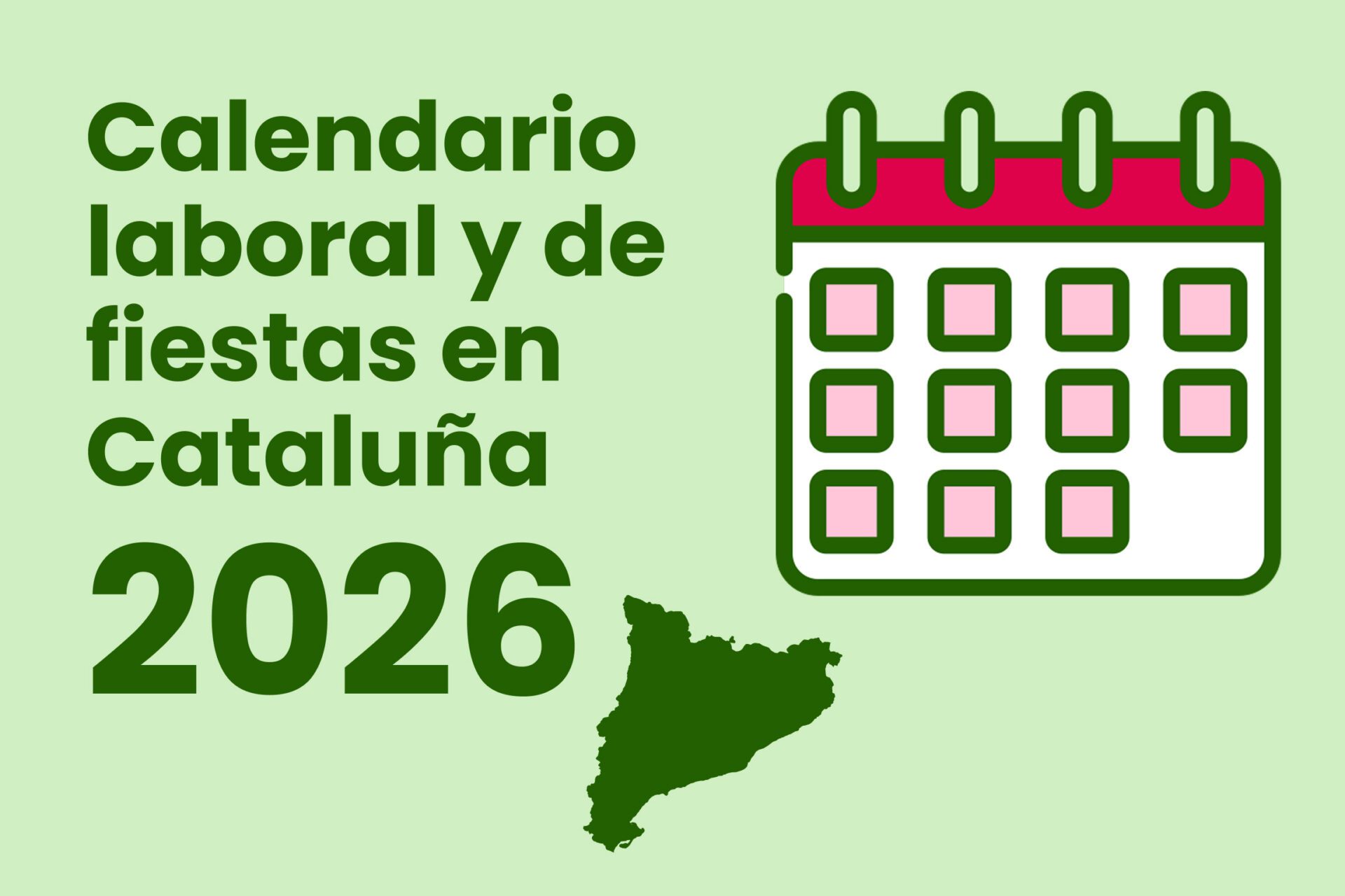 Calendario laboral 2026 en Cataluña: festivos y puentes