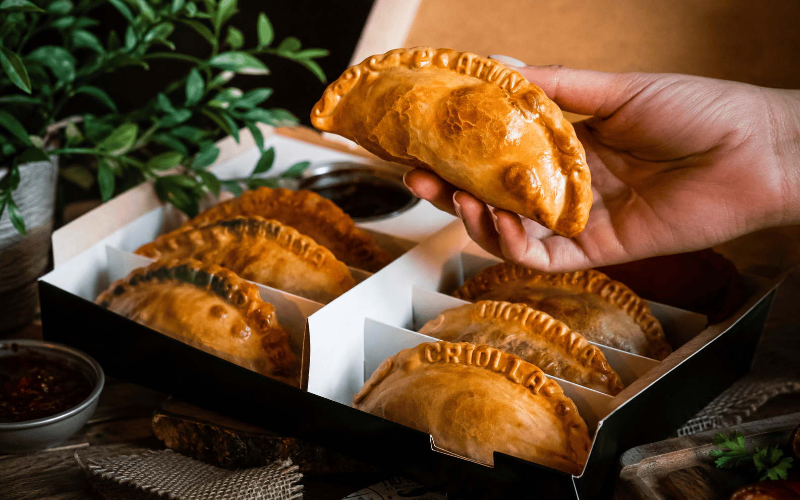 Empanadas artesanas de Tío Bigotes en Parc Central